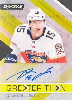 Anton Lundell 2022 Upper Deck Synergy #GT-AL Greater Than Signatures