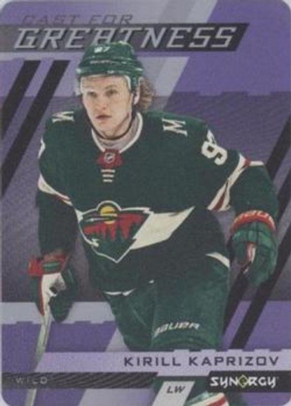 Kirill Kaprizov 2022 Upper Deck Synergy #CG-4 Cast For Greatness - Purple RAW