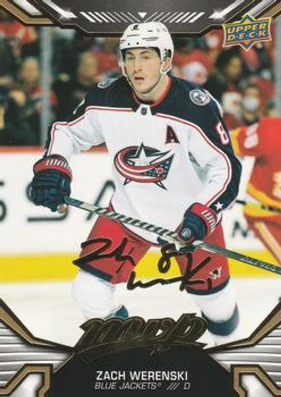 Zach Werenski 2022 Upper Deck MVP #146 Gold Script RAW