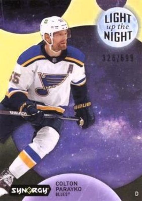 2022 Upper Deck Synergy #LN-PO Light Up The Night Neon - Yellow /699