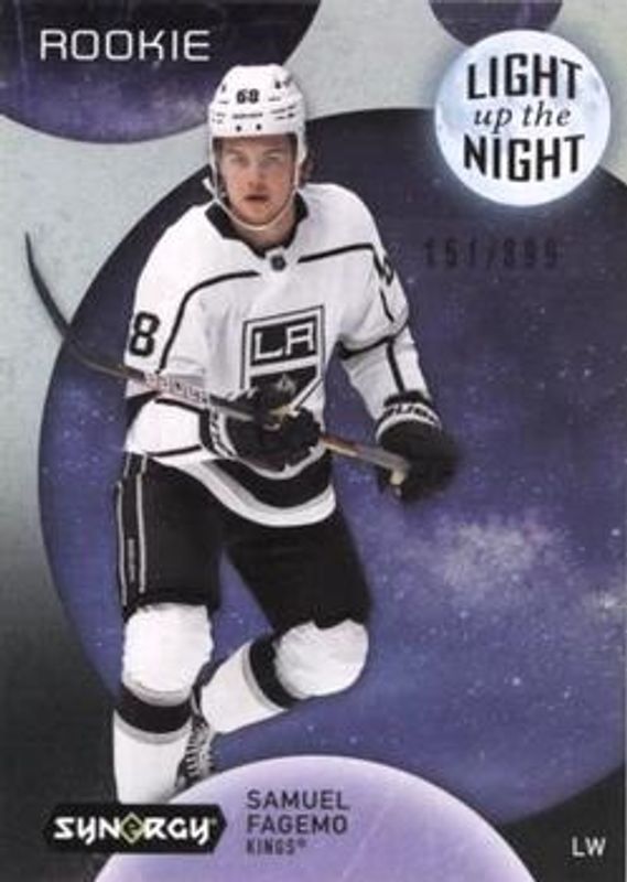 Samuel Fagemo 2022 Upper Deck Synergy #LNR-SF Light Up the Night Rookies /899 RAW