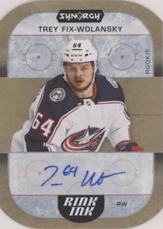 Trey Fix-Wolansky 2022 Upper Deck Synergy #RIR-TF Rink Ink Rookies Mystery - Gold RAW