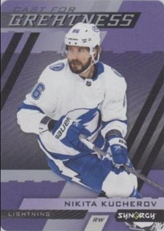 Nikita Kucherov 2022 Upper Deck Synergy #CG-35 Cast For Greatness - Purple RAW