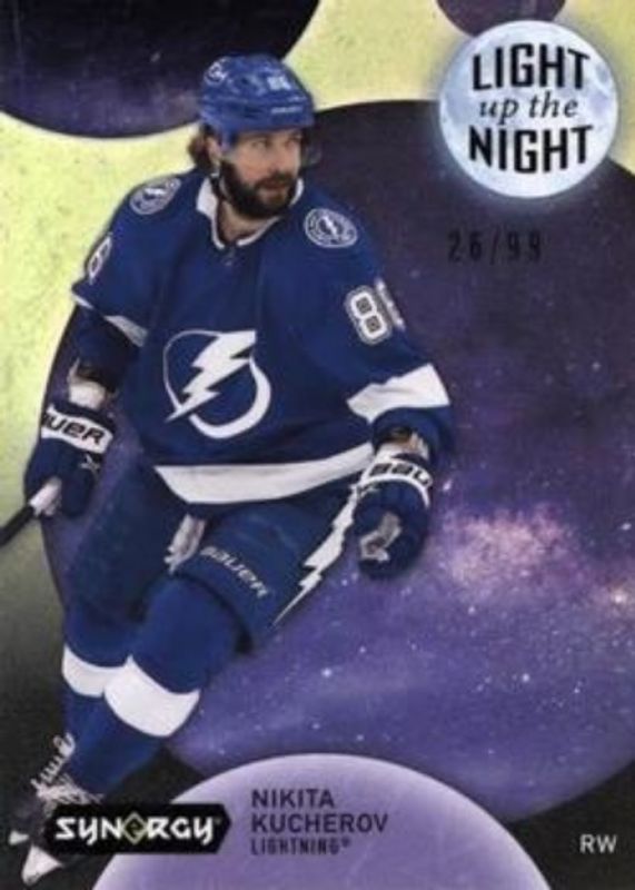 Nikita Kucherov 2022 Upper Deck Synergy #LN-NK Light Up the Night - Green /99 RAW