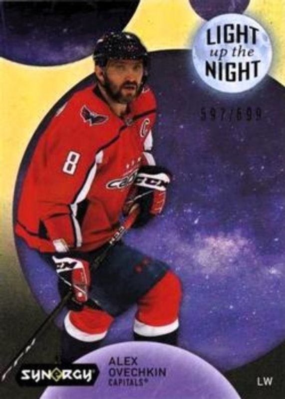 Alexander Ovechkin 2022 Upper Deck Synergy #LN-AO Light Up The Night Neon - Yellow /699 RAW