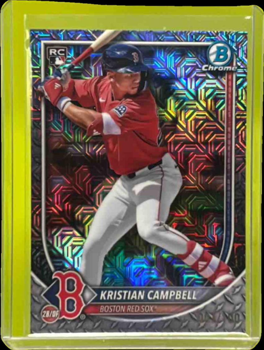 Kristian Campbell 2025 Bowman Chrome Mega Box #58 Mojo Refractor
