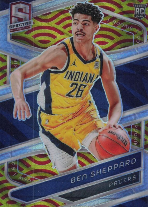 Ben Sheppard 2023 Spectra #129 International Red & Yellow /49 Rookie RAW