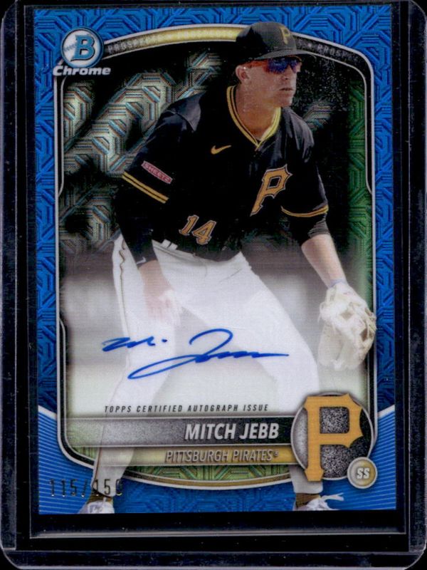 2025 Bowman Chrome Mega Box #BMA-MJ Blue Mojo Refractor /150