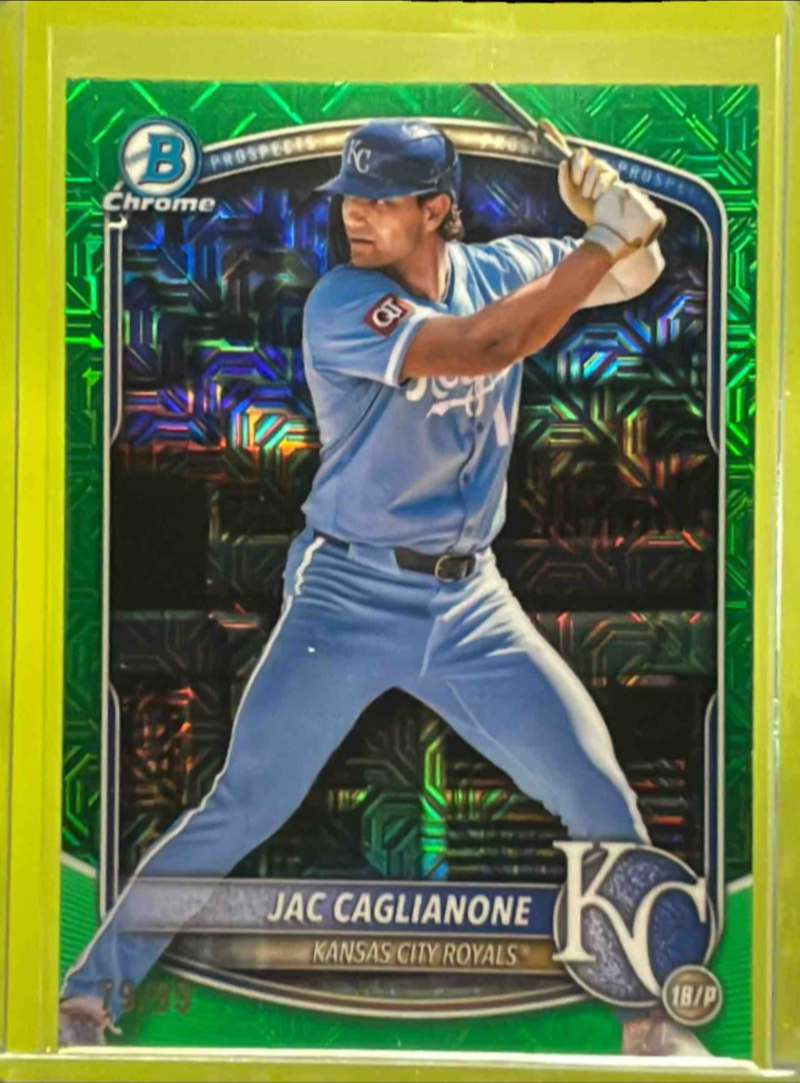 Jac Caglianone 2025 Bowman Chrome Mega Box #BCP-154 Green Mojo