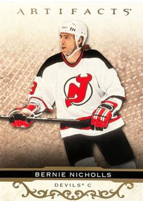 Bernie Nicholls 2021 Upper Deck Artifacts #153 Rose Gold RAW