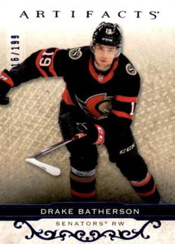 Drake Batherson 2021 Upper Deck Artifacts #27 Royal Blue /199 RAW