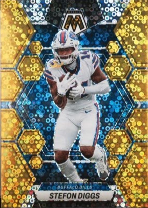 Stefon Diggs 2023 Mosaic #22 No Huddle Gold /10 RAW