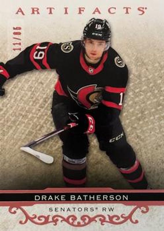Drake Batherson 2021 Upper Deck Artifacts #27 Rose /65 RAW