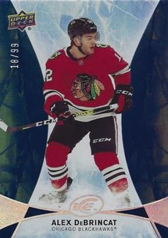 Alex DeBrincat 2021 Upper Deck Ice #12 2020 - Royal Blue /99 RAW
