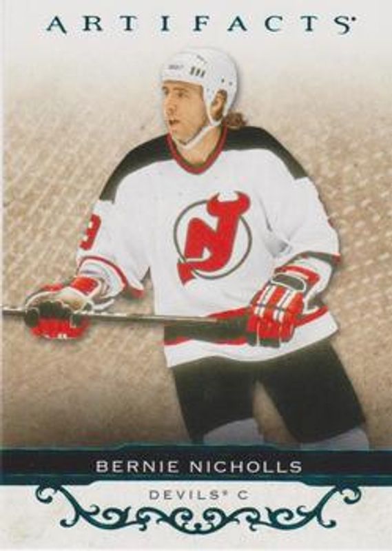 Bernie Nicholls 2021 Upper Deck Artifacts #153 Turquoise RAW