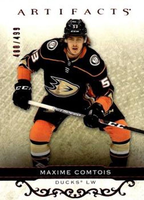 Max Comtois 2021 Upper Deck Artifacts #38 Ruby /499 RAW