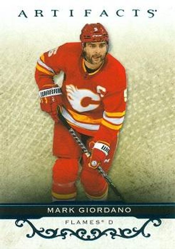 Mark Giordano 2021 Upper Deck Artifacts #63 Turquoise RAW