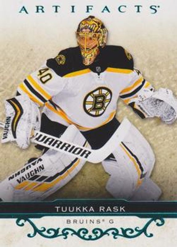 Tuukka Rask 2021 Upper Deck Artifacts #66 Turquoise RAW