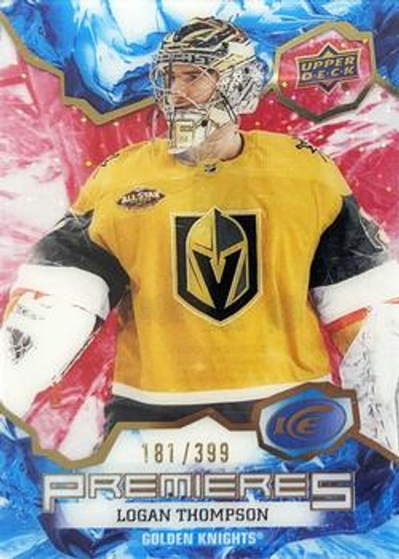 Logan Thompson 2021 Upper Deck Ice #212 Red /399 Rookie RAW
