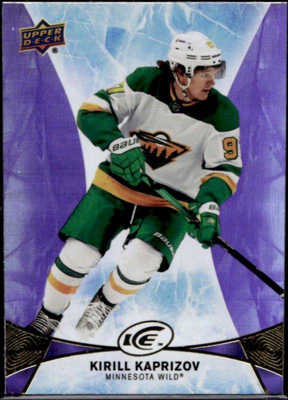 Kirill Kaprizov 2021 Upper Deck Ice #70 2020 - Lavender RAW