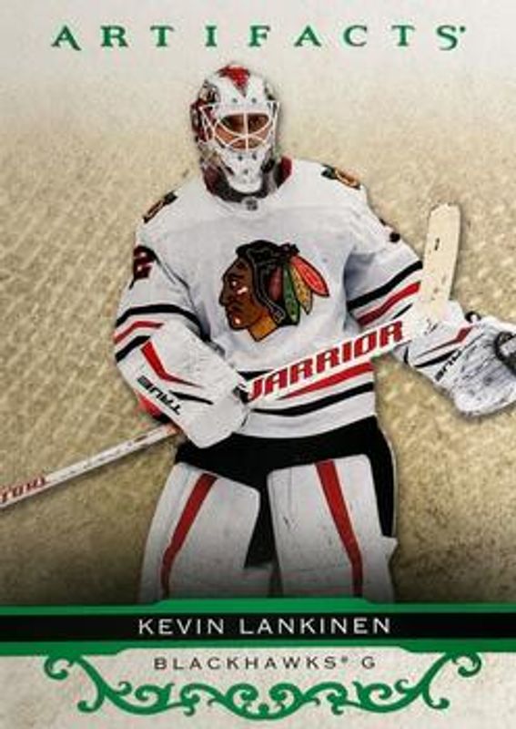 Kevin Lankinen 2021 Upper Deck Artifacts #72 Neon Green RAW