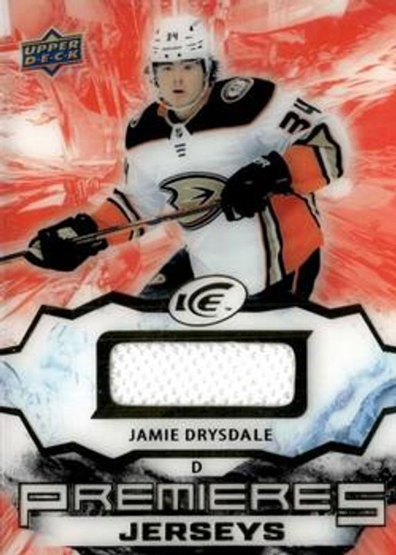 Jamie Drysdale 2021 Upper Deck Ice #IPA-JD Ice Premieres - Jersey Rookie RAW