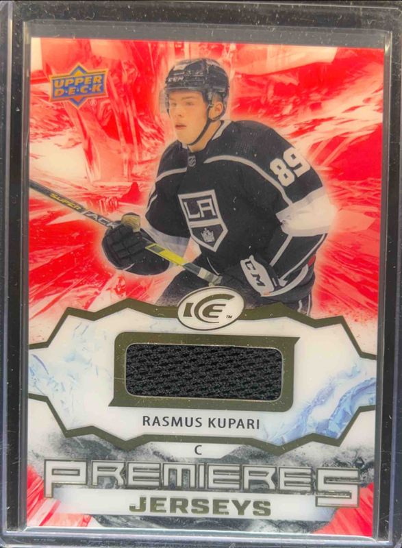 Rasmus Kupari 2021 Upper Deck Ice #IPA-RK Ice Premieres - Jersey Rookie RAW