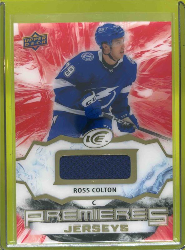Ross Colton 2021 Upper Deck Ice #IPA-RC Ice Premieres - Jersey Rookie RAW