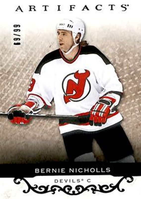 Bernie Nicholls 2021 Upper Deck Artifacts #153 Emerald /99 RAW