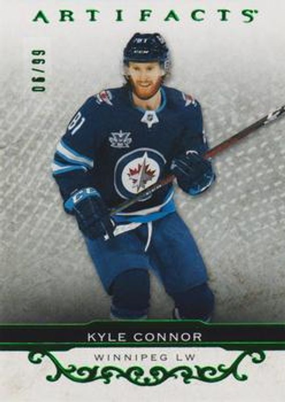 Kyle Connor 2021 Upper Deck Artifacts #126 Emerald /99 RAW