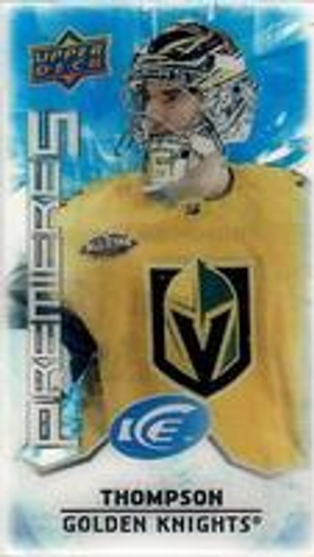 Logan Thompson 2021 Upper Deck Ice #MI-32 Ice Premieres Mini Rookie RAW