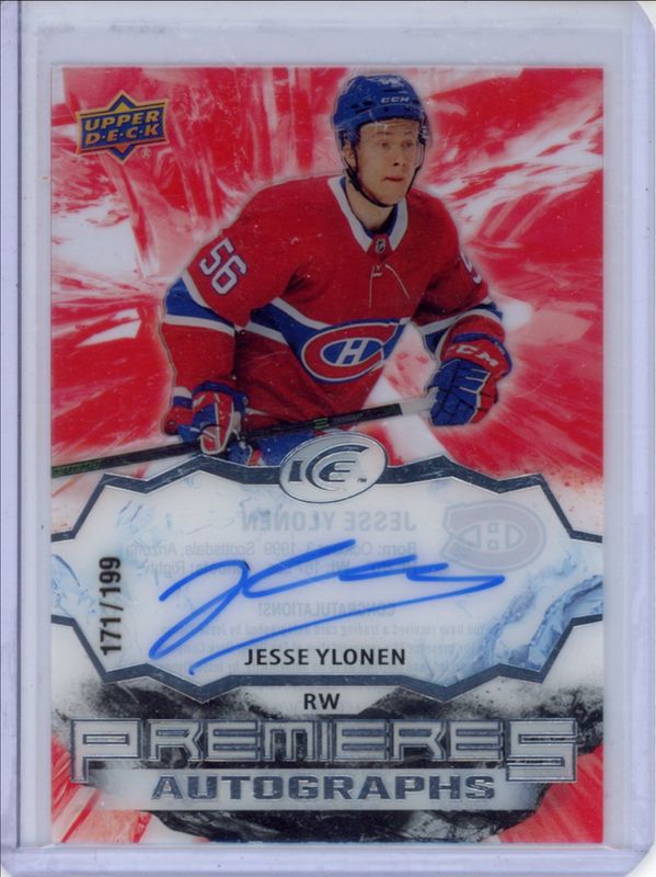 2021 Upper Deck Ice #IPA-JY Ice Premieres Autographs /199