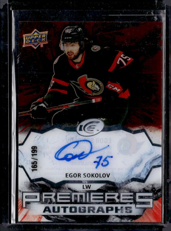 2021 Upper Deck Ice #IPA-ES Ice Premieres Autographs /199