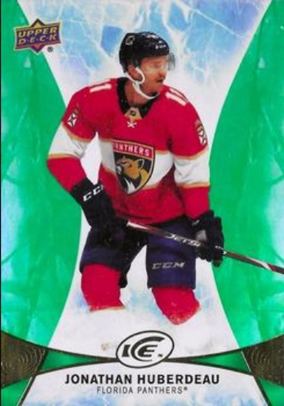 Jonathan Huberdeau 2021 Upper Deck Ice #59 2020 - Green RAW