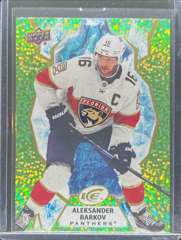 Aleksander Barkov 2021 Upper Deck Ice #16 2020 - Green RAW