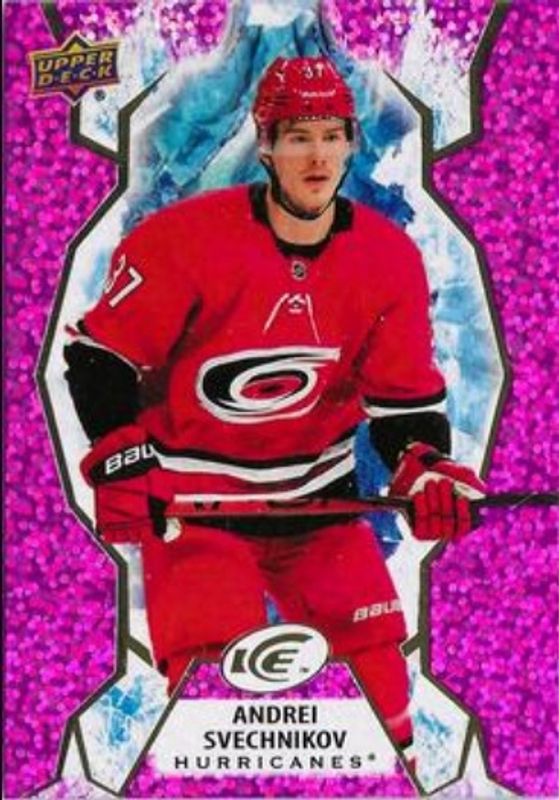 Andrei Svechnikov 2021 Upper Deck Ice #97 Lavender RAW