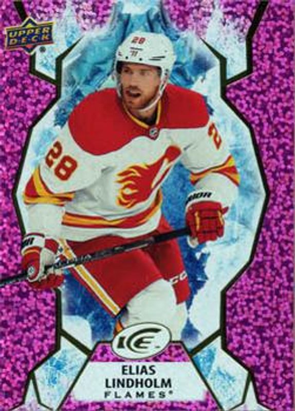 Elias Lindholm 2021 Upper Deck Ice #63 Lavender RAW