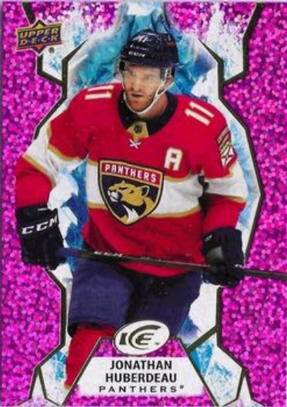 Jonathan Huberdeau 2021 Upper Deck Ice #69 Lavender RAW