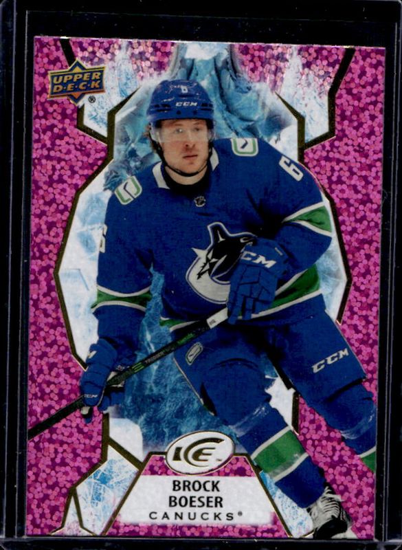 Brock Boeser 2021 Upper Deck Ice #12 Lavender RAW