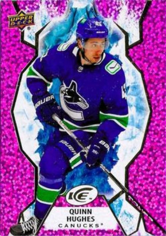 Quinn Hughes 2021 Upper Deck Ice #46 Lavender RAW
