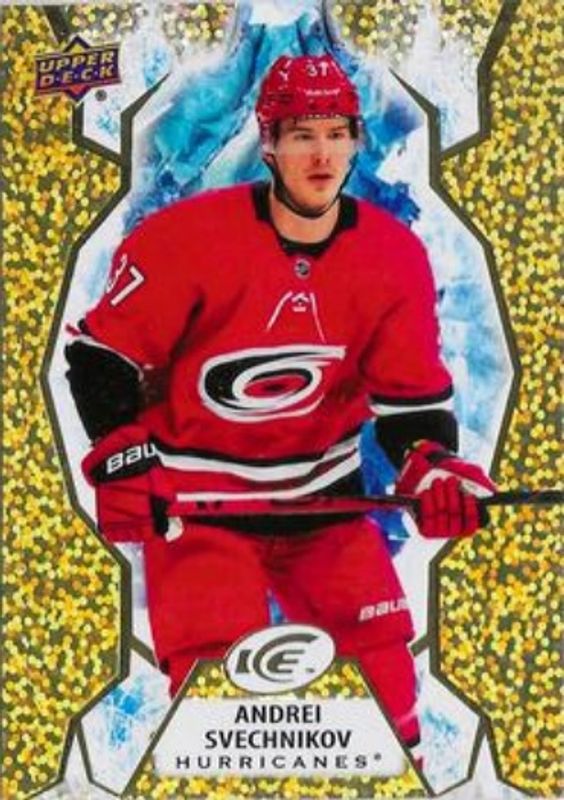 Andrei Svechnikov 2021 Upper Deck Ice #97 Gold /25 RAW