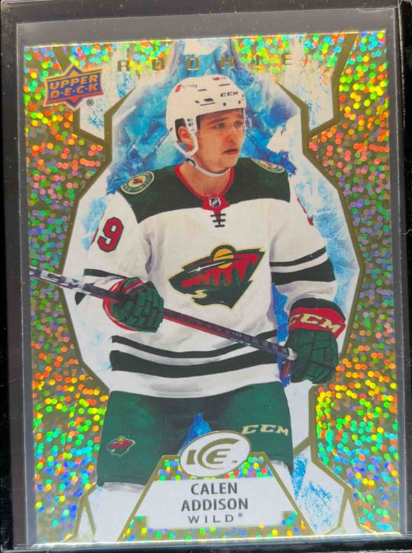 Calen Addison 2021 Upper Deck Ice #137 Gold /25 Rookie RAW