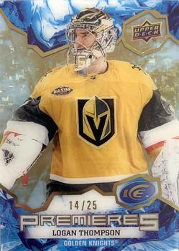 Logan Thompson 2021 Upper Deck Ice #212 Gold /25 Rookie RAW