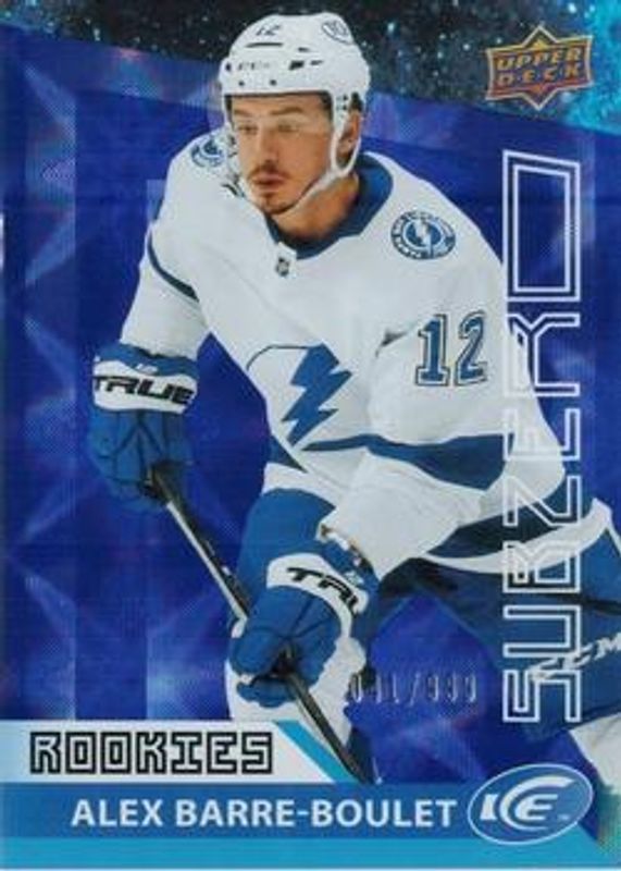 Alex Barre-Boulet 2021 Upper Deck Ice #SZ-27 Sub Zero /999 Rookie RAW