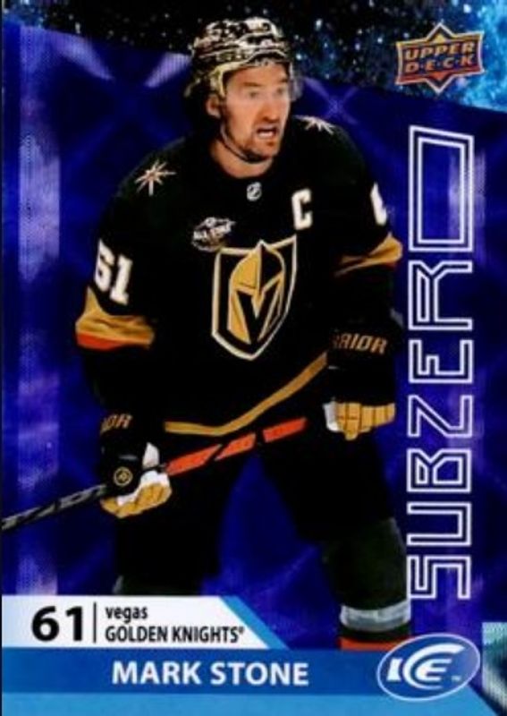 Mark Stone 2021 Upper Deck Ice #SZ-17 Sub Zero /999 RAW