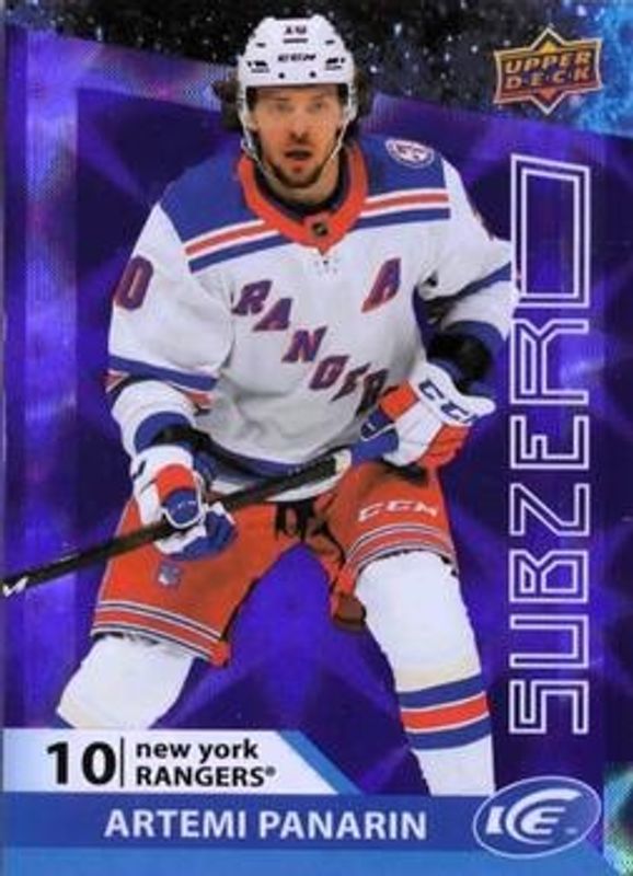 Artemi Panarin 2021 Upper Deck Ice #SZ-7 Sub Zero /999 RAW