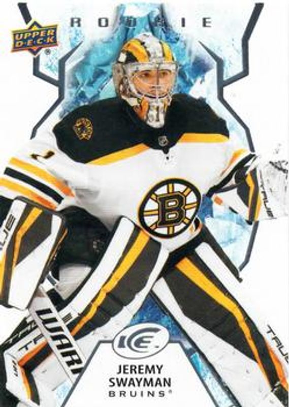 Jeremy Swayman 2021 Upper Deck Ice #141 Base /999 Rookie RAW