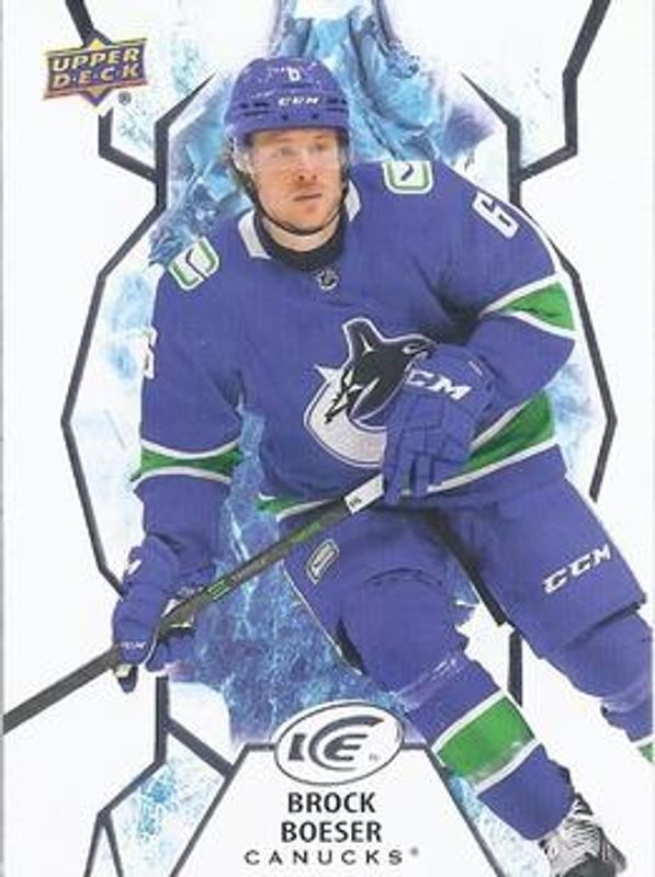 Brock Boeser 2021 Upper Deck Ice #12 Base /999 RAW