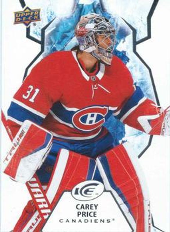 Carey Price 2021 Upper Deck Ice #77 Base /999 RAW