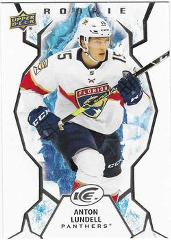 Anton Lundell 2021 Upper Deck Ice #101 Base /999 Rookie RAW